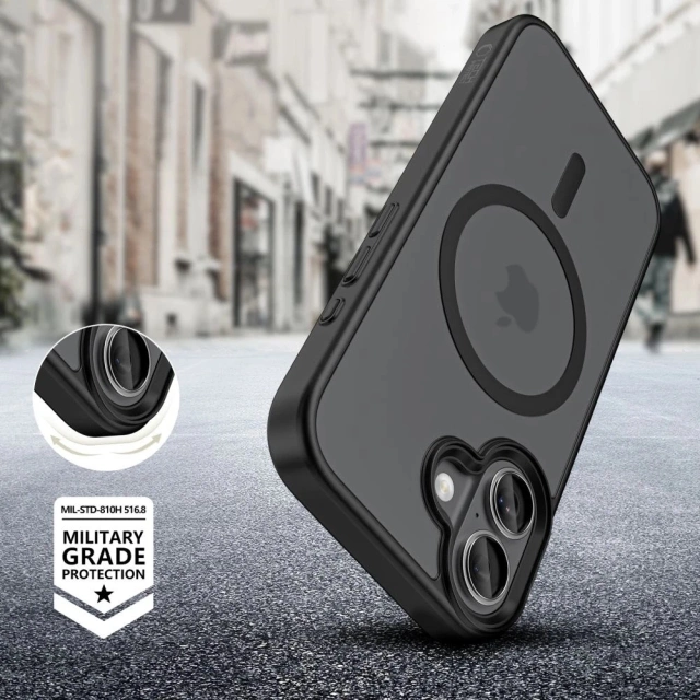 Etui Tech-Protect MagMat XT 4-set MagSafe do iPhone 17, czarny mat