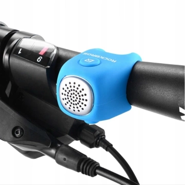Elektronický zvonček na bicykel Rockbros CB1709BU - modrý