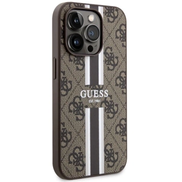 Etui Guess GUHMP14LP4RPSW na iPhone 14 Pro 6,1" pevné puzdro 4G Printed Stripes MagSafe