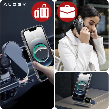 Pouzdro pro Apple iPhone 16 Pro Max Alogy Anti-Shock Hybrid Case pro MagSafe Transparent