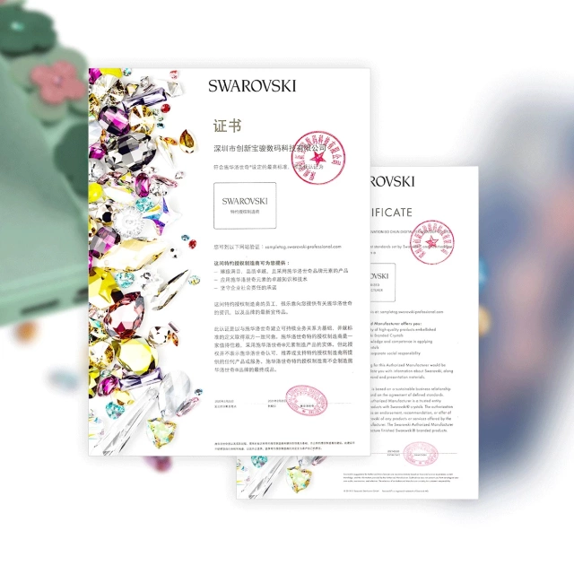 Gelové pouzdro Kingxbar Sweet Series zdobené originálními krystaly Swarovski se stojánkem iPhone 12 Pro / iPhone 12 modrý