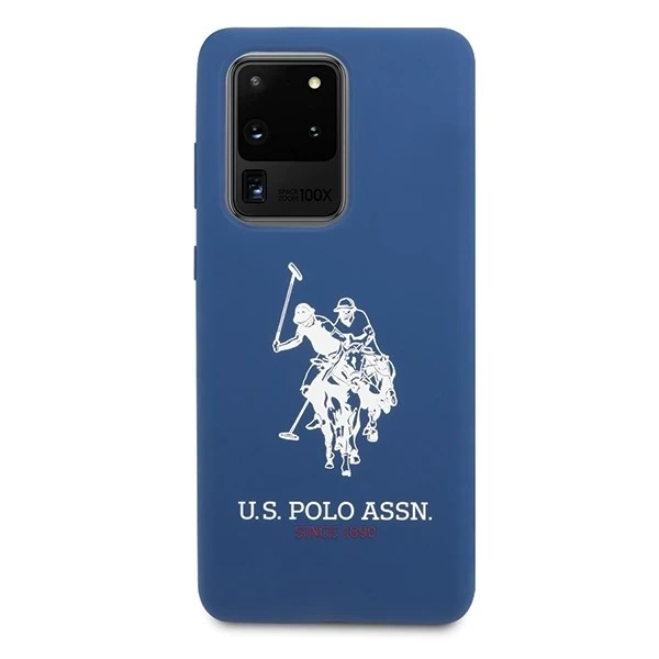 US Polo Silicone Collection Samsung Galaxy S20 Ultra phone case navy blue/navy