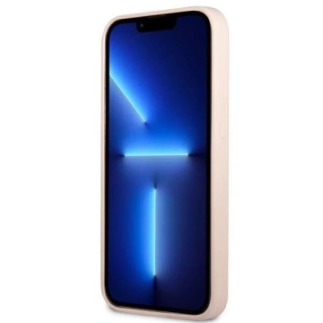 Guess GUHCP13LSLTGP iPhone 13 Pro / 13 6,1" růžové / růžové pevné pouzdro silikonový trojúhelník
