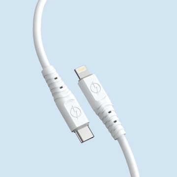 Dudao cable, cable USB Type C - Lightning 6A 65W PD white (TGL3X)