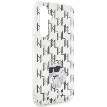 Originálne pevné puzdro KARL LAGERFELD KLHCS23FEHNCMKLT pre Samsung Galaxy S23 FE (monogram / priehľadné)