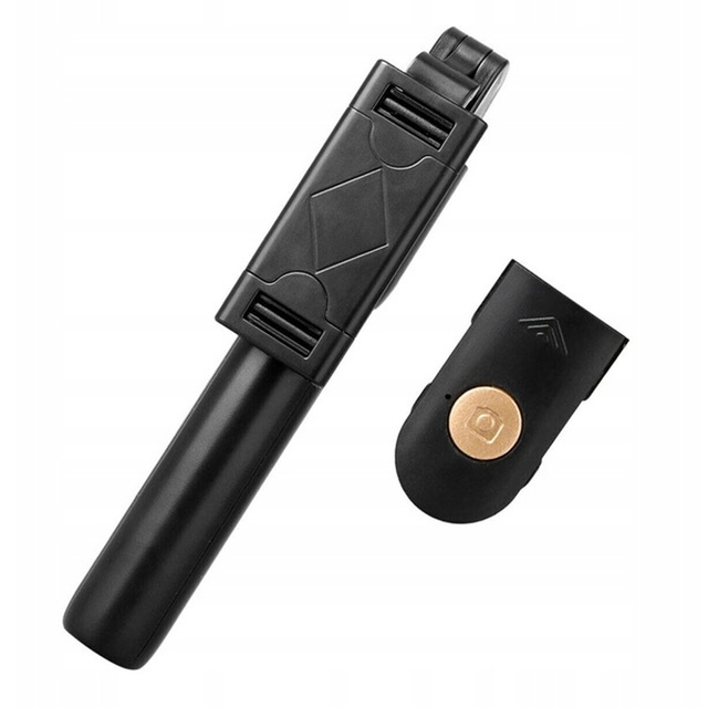 Selfie stick tripod Tripod Alogy Stand phone holder selfie stick Bluetooth remote control Black