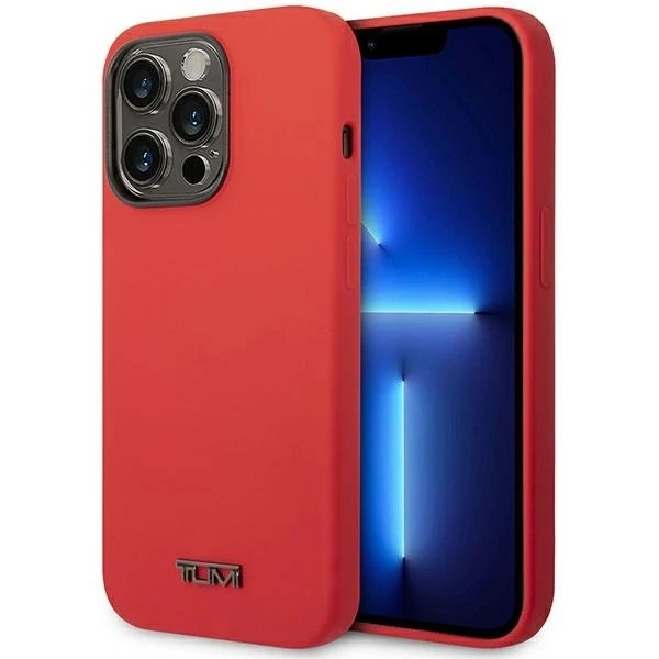 Tumi Liquid Silicone Hardcase für iPhone 14 Pro Max rot/rot