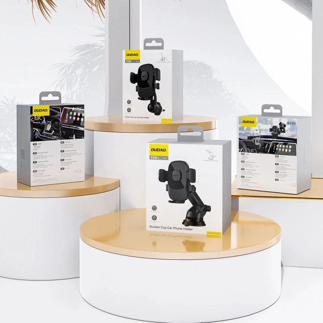 Uchwyt Samochodowy Dudao F2N+ Grawitacyjny 360° z Przyssawką Czarny