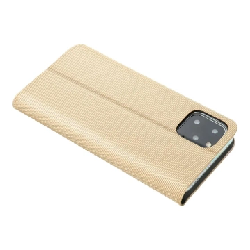 Puzdro SENSITIVE Book pre Samsung S25 Edge Gold, stojan na televízor 360°