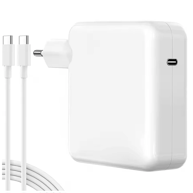 Napájecí adaptér pro Apple MacBook Alogy Univerzální nabíjecí kabel 2m USB-C na USB-C Rychlonabíjecí PowerDelivery PD 96W bílý
