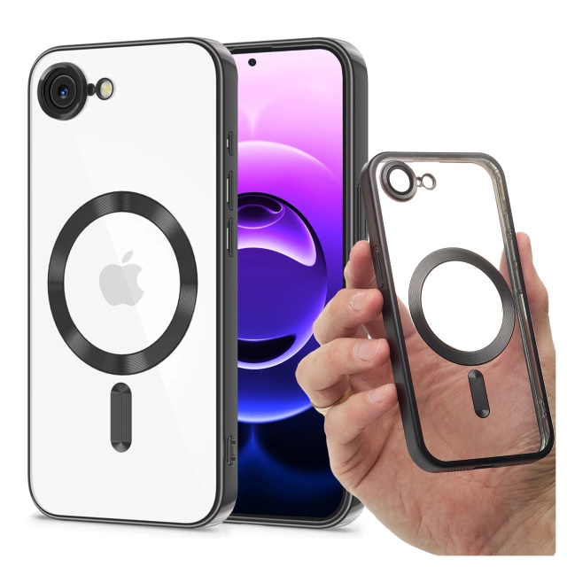 Чохол MagSafe для Apple iPhone 16 Pro Max Alogy Glamour Luxury Ring Housing Gold-Transparent