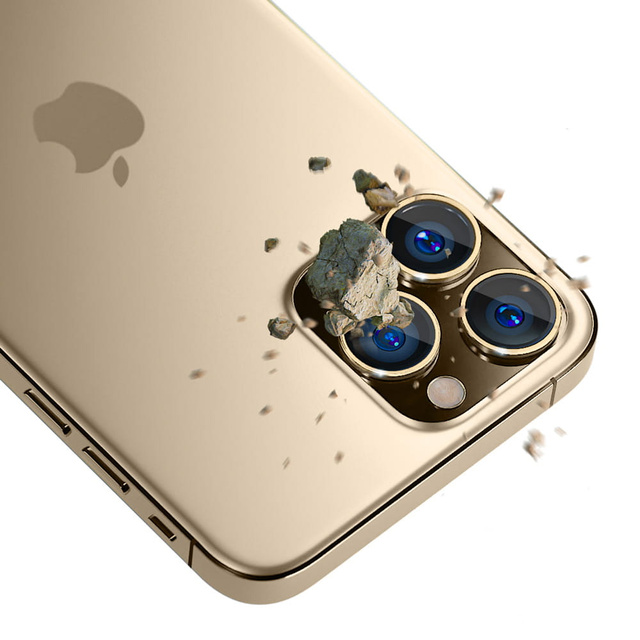 3mk Lens Protection Pro Phone Lens Protector for Apple iPhone 13 Pro / 13 Pro Max Gold