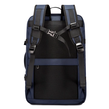 Bange BackPack Travel Backpack Expandable Business Backpack Capacious Bag for 17.3" Laptop with USB Port Navy Blue