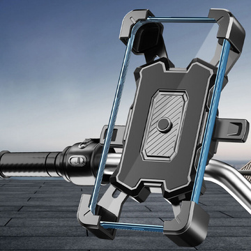 Alogy One Touch Bike Phone Holder 4.5-7" für Lenker für Fahrrad Motorrad Scooter Schwarz