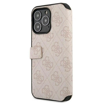 Чохол Guess GUBKP13L4GMGPI для Apple iPhone 13 Pro / 13 6.1" pink/pink book 4G Big Metal Logo