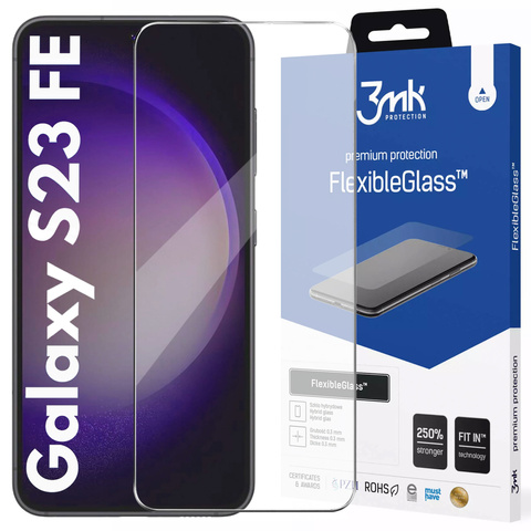 Скло для Samsung Galaxy S23 FE 3mk FlexibleGlass гібридний екран Glass 7h