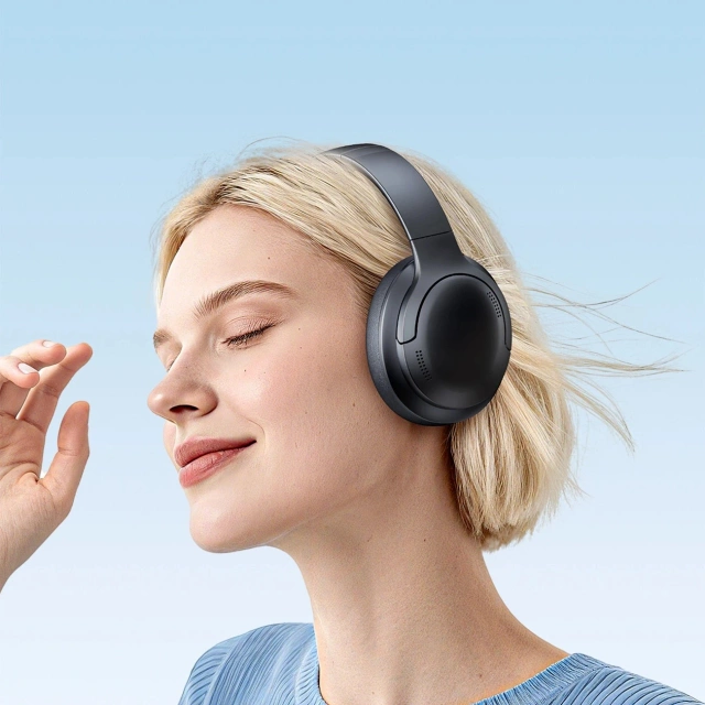 Słuchawki Baseus Bass BH1 Lite bezprzewodowe nauszne Bluetooth 6.0 – czarne