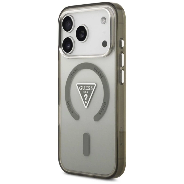Etui Guess Gradient Triangle Logo MagSafe na iPhone 17 Pro Max - Khaki