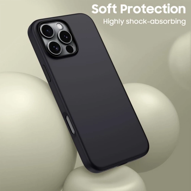 Чохол для iPhone 16 Pro Max Tech-Protect Silicone MagSafe Matte Black
