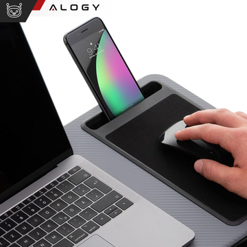 Laptop table stand phone holder mouse pad for bed Alogy portable desk with pillows