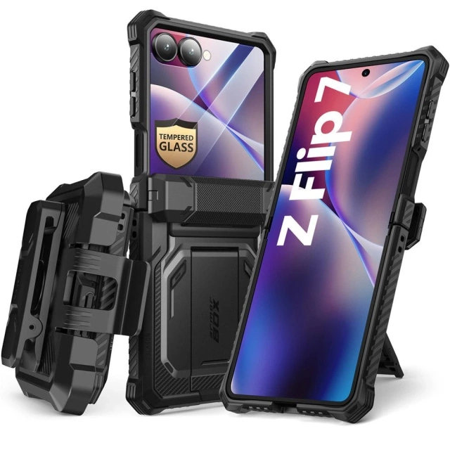 Etui ochronne Supcase ArmorBox do Galaxy Z Flip 7 – pancerna ochrona 360° w czerni