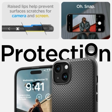 Etui Spigen Mag Armor Magsafe pre Apple iPhone 15 Matte Black