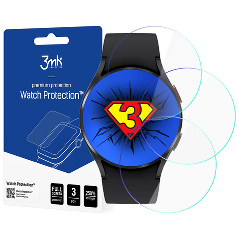 Ochranná fólia na displej x3 3mk na hodinky Samsung Galaxy Watch 4 44 mm