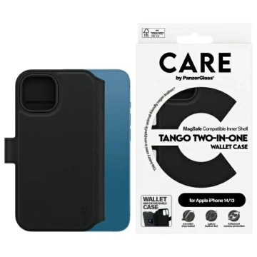 iPhone 14/13 CARE by PanzerGlass Tango Wallet 2in1 6.1" Black