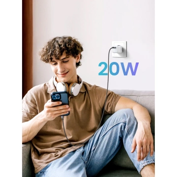 Ładowarka Ugreen Nexode mini sieciowa GaN 20W USB-C  PD 3.0 / QC 4.0 - Biała