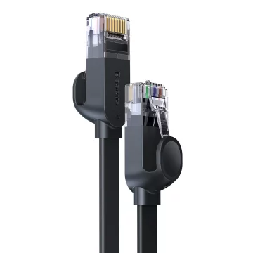 Baseus Speed ​​Six Netzwerkkabel RJ45 1000Mbps 1,5m schwarz (WKJS000001)