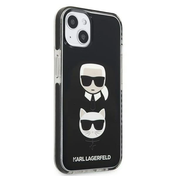 Ochranné puzdro na telefón Karl Lagerfeld KLHCP13STPE2TK pre Apple iPhone 13 Mini 5,4" pevné puzdro čierne/čierne Karl