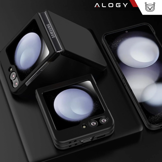 Hülle für Samsung Galaxy Z Flip 6 Alogy Thin Case Schutzhülle mattschwarz