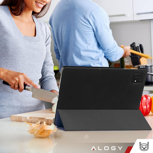 Pouzdro pro T-Mobile T Tablet 5G 10,36" pouzdro na tablet Alogy Book Cover Case Navy Blue