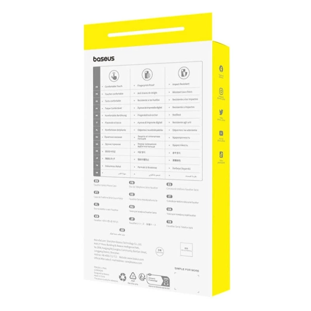 Baseus Fauxther Series Magnetische Handyhülle für iPhone 15 Pro (Schwarz)