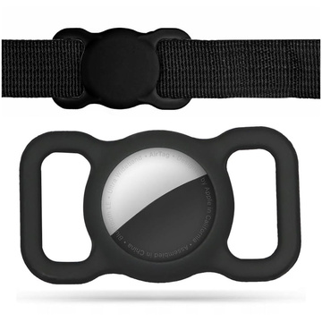 Hundehalsband-Etui für Apple AirTag Black Ortungsgerät