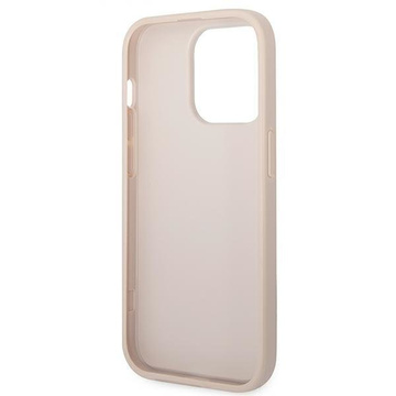 Etui Guess GUHCP14LG4GFPI для Apple iPhone 14 Pro 6,1" różowy/рожевий жорсткий чохол 4G Metal Gold Logo