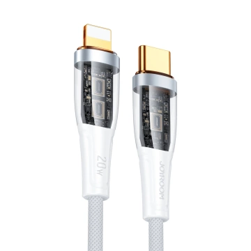 Joyroom fast charging cable with smart switch USB-C - Lightning 20W 1.2m white (S-CL020A3)