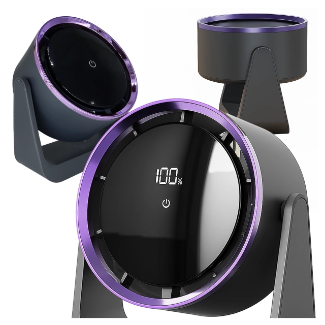 Fan Desk Fan Standing Small Circulator with Clip Cordless Handheld 500mAh USB-C Alogy White