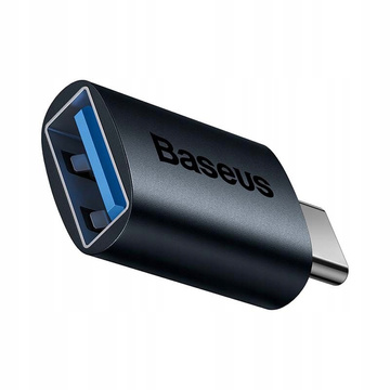 Adapter przejściówka Baseus Mini OTG Adaptor USB-A do USB-C Typ C Niebieski