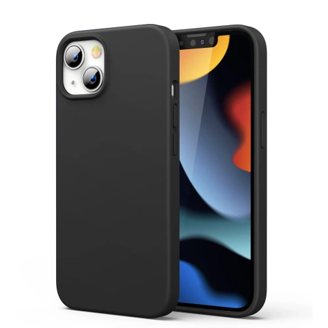 Гумовий гнучкий силіконовий чохол Ugreen Protective Silicone Case для iPhone 13 mini чорний