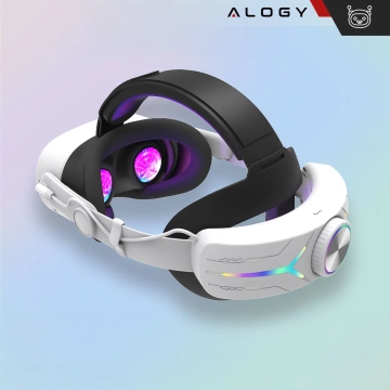 Náhradní nastavitelný řemínek Alogy 12000mAh baterie pro Meta Quest 3 Elite Color RGB