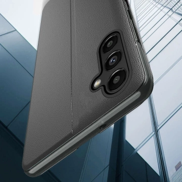 Екошкіряний чохол View Case для Samsung Galaxy S23 з відкидною підставкою чорний
