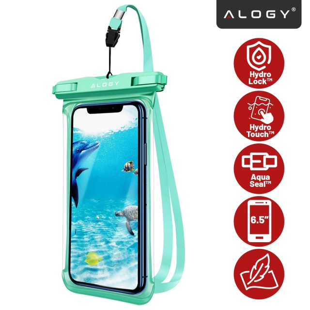 Alogy Waterproof Case Universal IPX8 to 6.5 Black