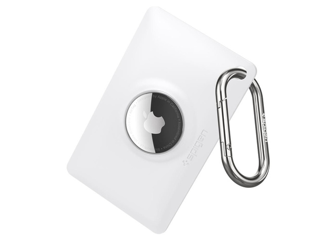 Чохол-брелок Spigen AirFit Card для Apple Airtag білого кольору