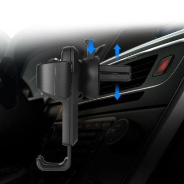 Car Holder H01 gravitational car holder for the air vent black