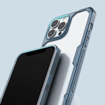 Чохол Nillkin Nature Pro для iPhone 13 Pro Max броньований чохол синій чохол