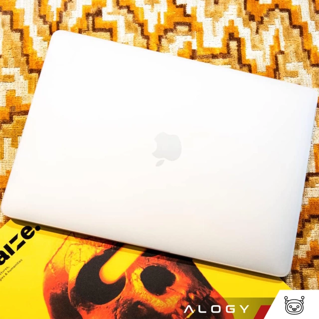 Etui ochronne do Apple Macbook Pro 14 - M1/M2/M3/M4 2021-2024 Alogy AirGuard™ Elastyczna obudowa bez odcisków palców Matowa Przezroczysta Biel