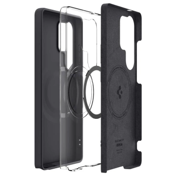 Etui do Samsung Galaxy S25 Ultra Black Spigen Silicone Fit Mag MagSafe