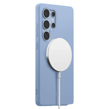 Etui für Samsung Galaxy S25 Ultra Saphirblau Spigen Silicone Fit Mag MagSafe