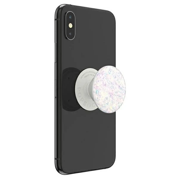 Popsockets 2 phone holder and stand Iridescent Confetti White